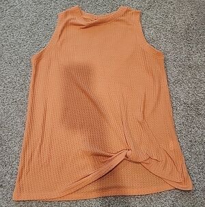 Miholl Womens Shirt Sz XL Coral Tank Top Sleeveless Solid Comfort